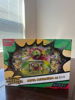 Pokémon Mega Evolutions Ascended Heroes Mega Meganium EX Box