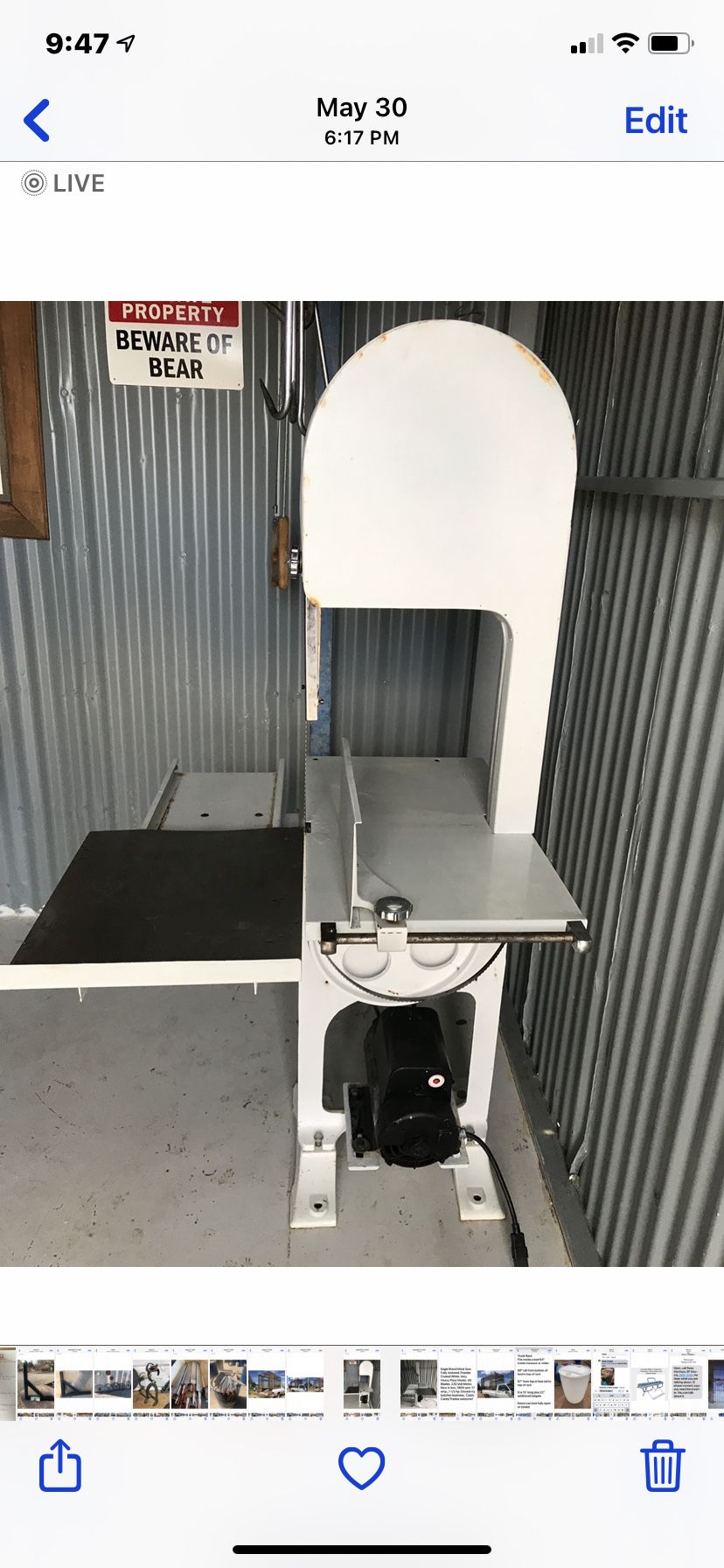 Comercial Meat Saw