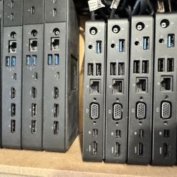 Lot Of 5 Dell Dock WD15 USB-C Type-C K17A 05FDDV with 180 W Ac Adapter