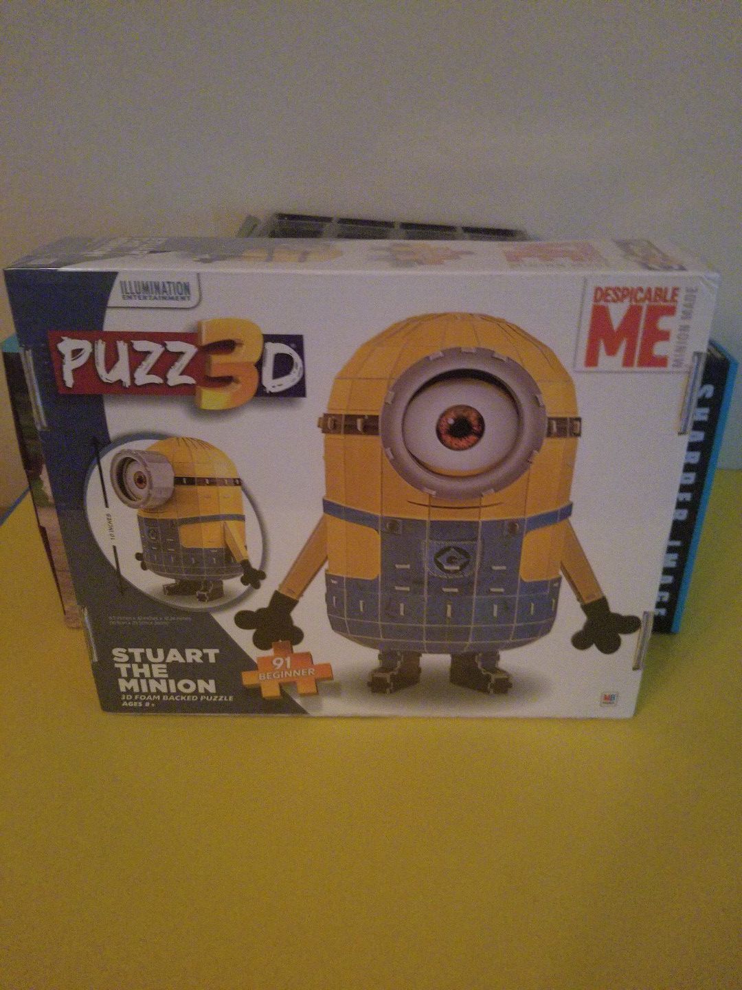 Brand new sealed in Box 3-D Minion Stewart puzzle