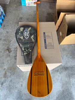 KIALOA Outrigger Canoe Paddle Wood