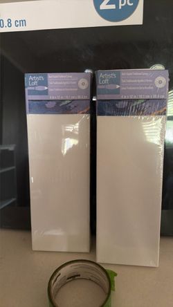 Artist's Loft Stretched Canvas 4x12 in – 2 Pack