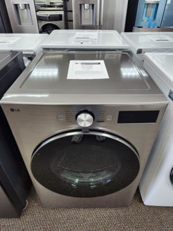 7.4 cu. ft. Vented SMART Stackable Electric Dryer in Graphite Steel with TurboSteam, Al Sensing and LCD Display