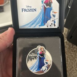 Disney Frozen 1 Oz Silver Round Coin 