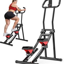 Stair Stepper for Home Gym Exercise, Folding Vertical Climber for Full Body Workout 300LBS Capacity