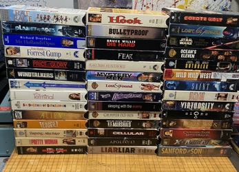 45 VHS Tapes Lot