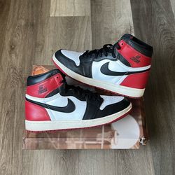 Jordan 1 black toe reimagined size 10.5