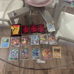 Pokemon Cards,  3  Sleeves And Pokemon Wallet