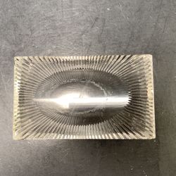 Vintage Elegant Cut Glass Magnifying Glass Paperweight