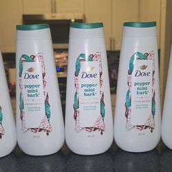 🔥 Limited Edition Dove Peppermint Bark Body Wash Bundle (5 Bottles) 🔥