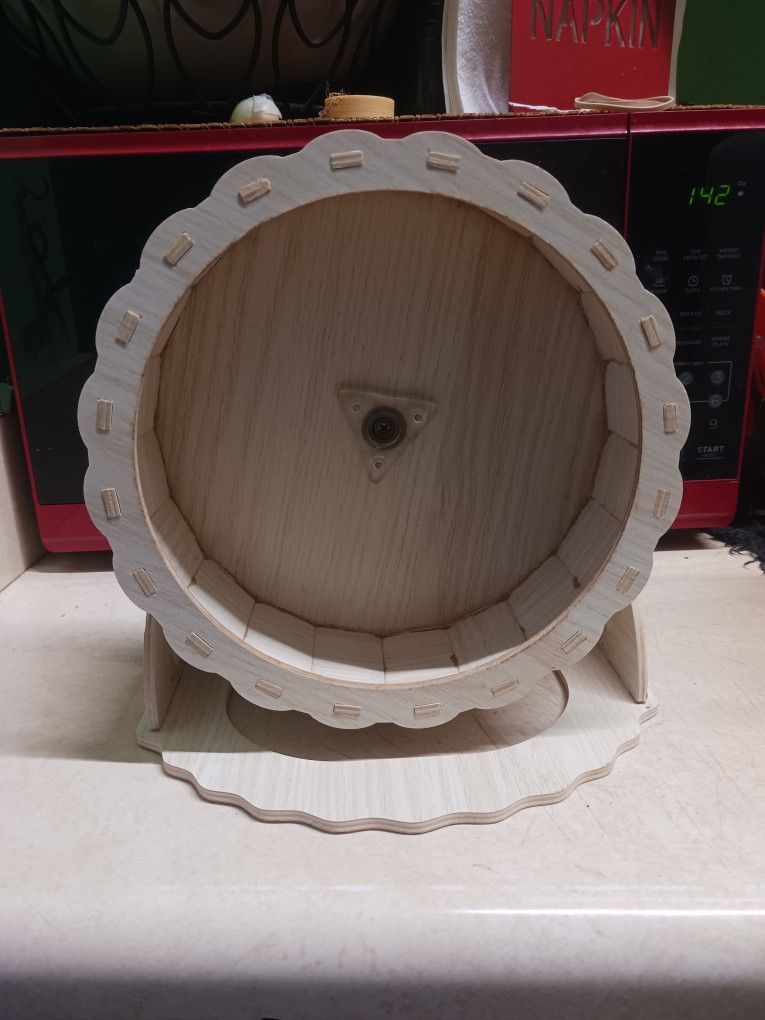 Large Wood Hamster Wheel