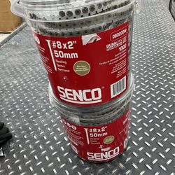 2 pack -Senco DuraSpin No. 8 X 2 in. L Square Coarse Collated Wood Screws 1000 pk. We locate in hesperia 