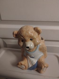 Bear Planter Vase Figurine 