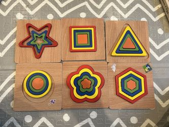 Wooden Shapes Puzzles