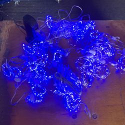 Blue String Lights 