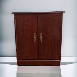 Cabinet Solid Wood Mahogany 2 Layered Shelf Cabinet Furniture