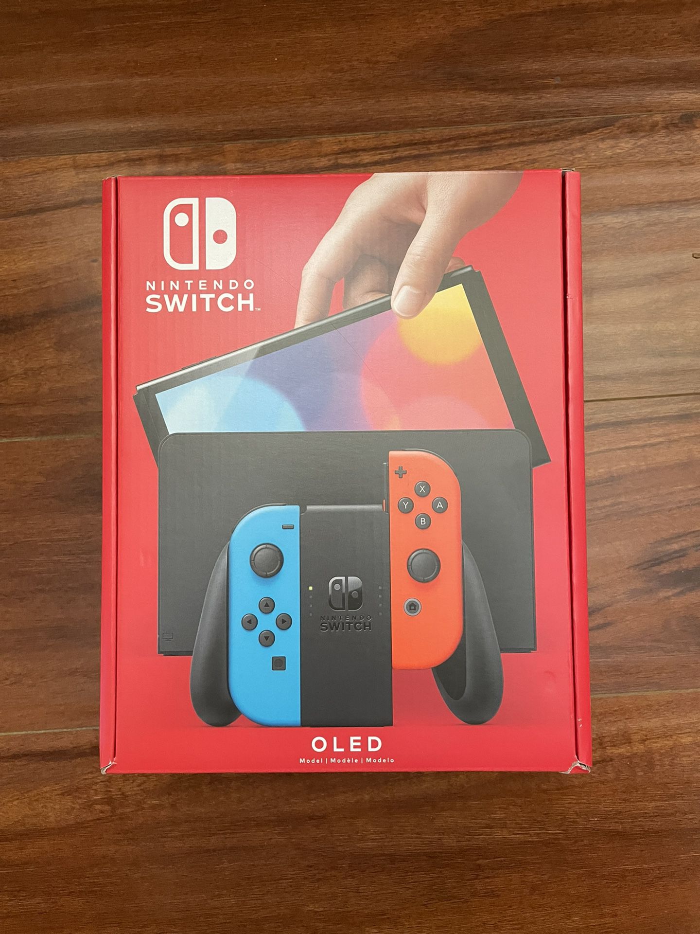 Brand New Nintendo Switch OLED 2021 Neon Red and Blue Joy-Con