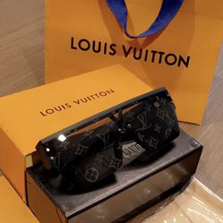 Louis Vuitton Black Men’s And Women’s Unisex Celebrity Sunglasses 
