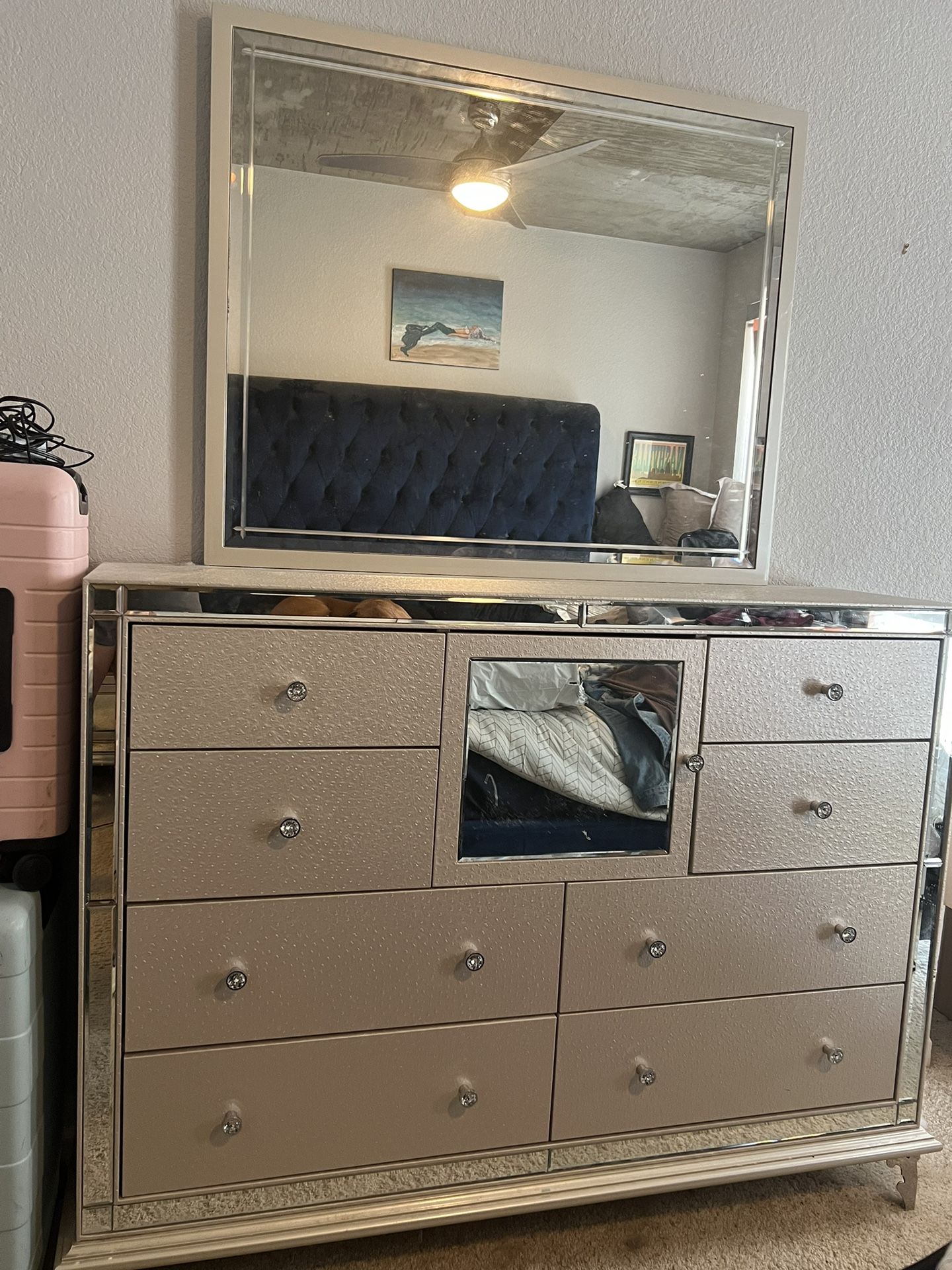 Dresser With Mirror And Matching Nightstand