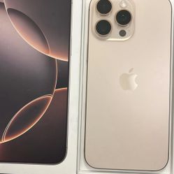Apple iPhone 16 Pro Max 10/10 Condition AT&T / Cricket Desert Color