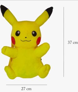 Pikachu plush backpack
