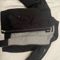Black Bomber Jacket Kids 5T