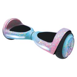 Hover-1 My First Hoverboard for Children, 80 lbs Max Weight, LED Headlights, Pink Splatter