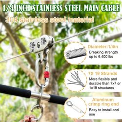 Zip Lines for Kids and Adults Outdoor 