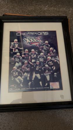 Super Bowl 36 plaque