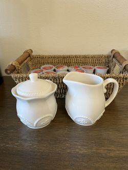 Tazones Dispensadores De Azúcar Y Crema