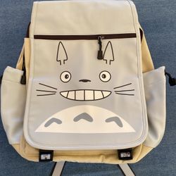 Totoro (My Neighbor Totoro Gray Canvas Flap Backpack