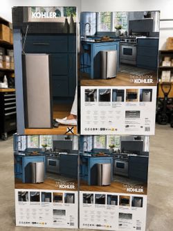 New KOHLER Stainless Steel Kitchen Trash Can
