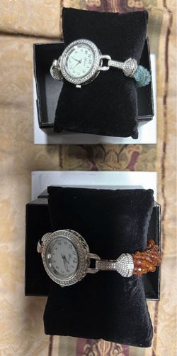 Geneva beaded bracelet watch