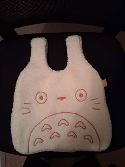 Totoro White Sherpa Bag