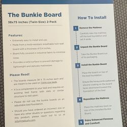 Twin Bunkie Board NEW!!
