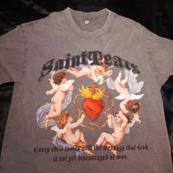 Saint tears cropped mens shirt