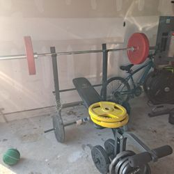 Bench, Bar, & Plates 