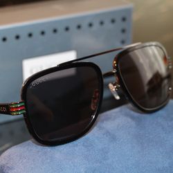 Gucci Men Black Sunglasses 