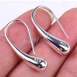 925 Silver Teardrop Earrings. New.