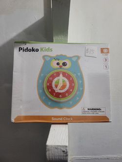 Pidoko Kids Sound Clock, NEW