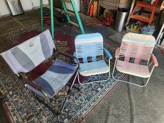 3 decent folding chairs