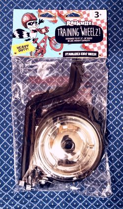 Raskullz Wheelz Training Wheels Black Fits 12" To 20" Kids Bikes L26