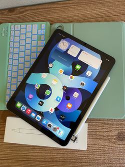 iPad Air 4th Generation (2020 model) 64GB WiFi + cellular LTE unlocked with keyboard & pen & accessories