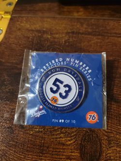 2016 Los Angeles Dodgers retired number #53 Don Drysdale collector pin New in Pkg T