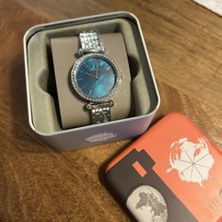 Fossil Women’s Watch Silver & Turquoise 
