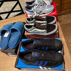 Adidas + vans Reebok Lot Men So 9 BRAND NEW 4 Pairs Nike 