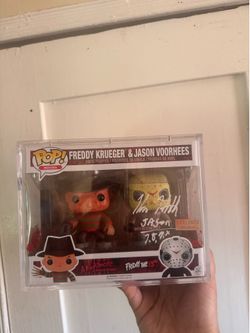 Freddy Krueger & Jason voorhees duo Funko Pop signed