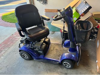 blue Merits Health S141 Pioneer 4-Wheel Mobility Scooter
