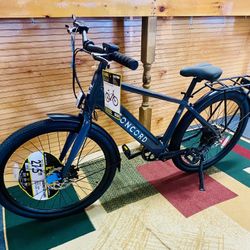 Concord Bikes Concord 27.5" Step-Over Electric Commuter Bike, 36V, Gray, 
