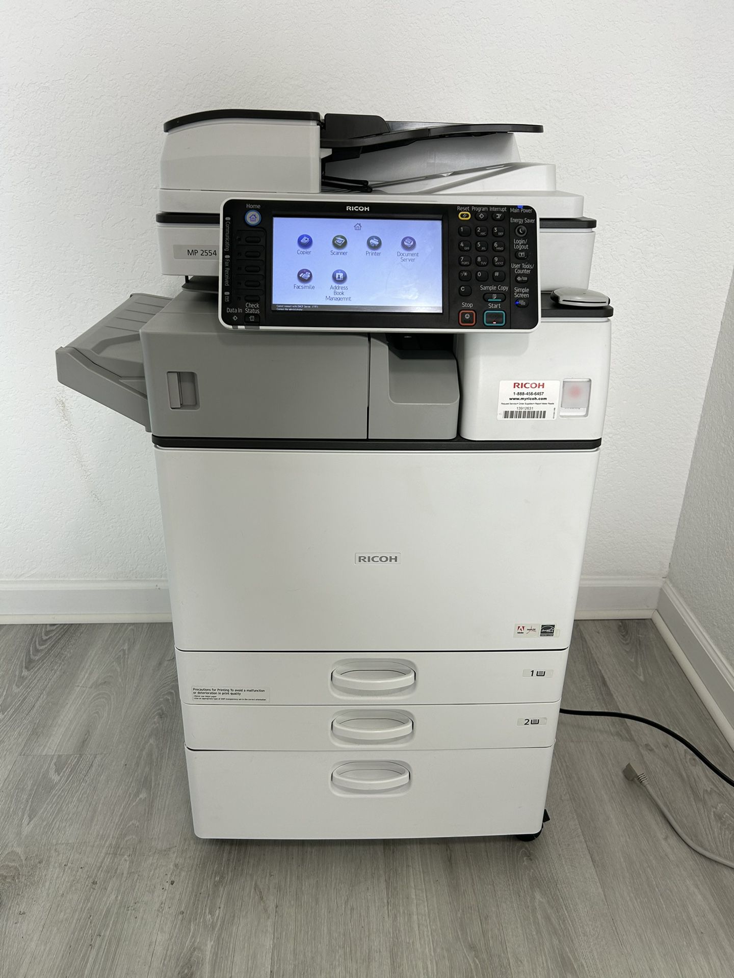 Office Printer Ricoh Mp 2554 Copier Machine Laser New